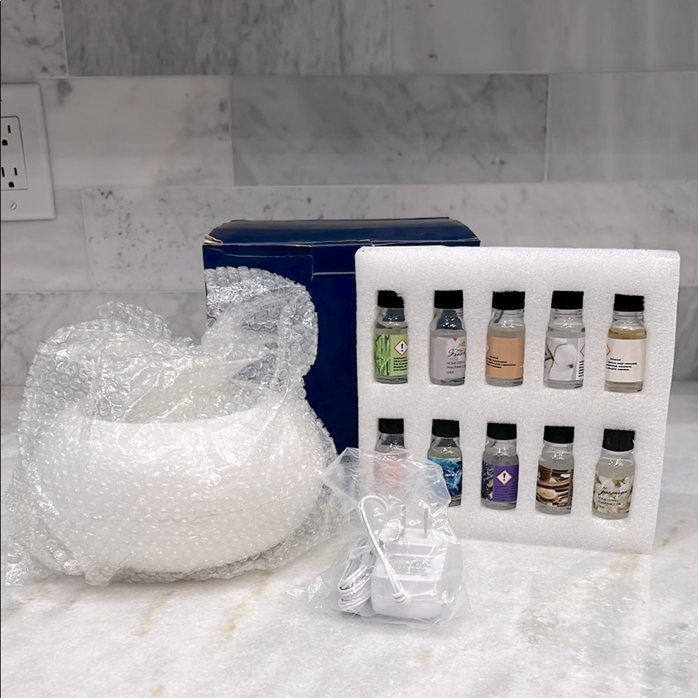 Multicolor Droplet Shaped LED Aroma Humidifier Diffuser with Essential Oils